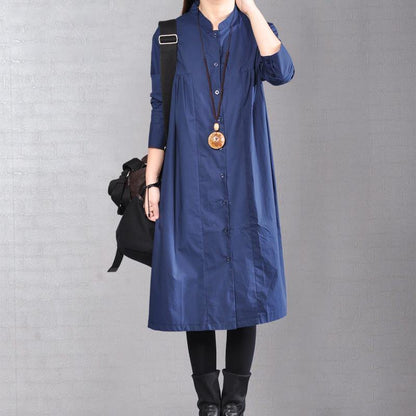 Navy Pure Linen Dresses Clothing Linen Clothing Dress Cinched Color Linen Dresses