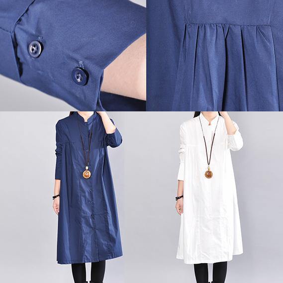 Navy Pure Linen Dresses Clothing Linen Clothing Dress Cinched Color Linen Dresses