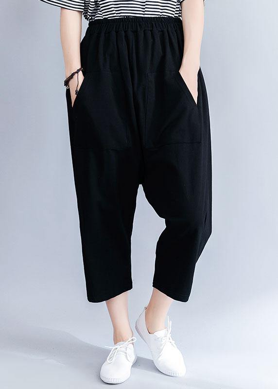 Summer New Cotton Blended Loose Pants Wild Wide Leg Pants