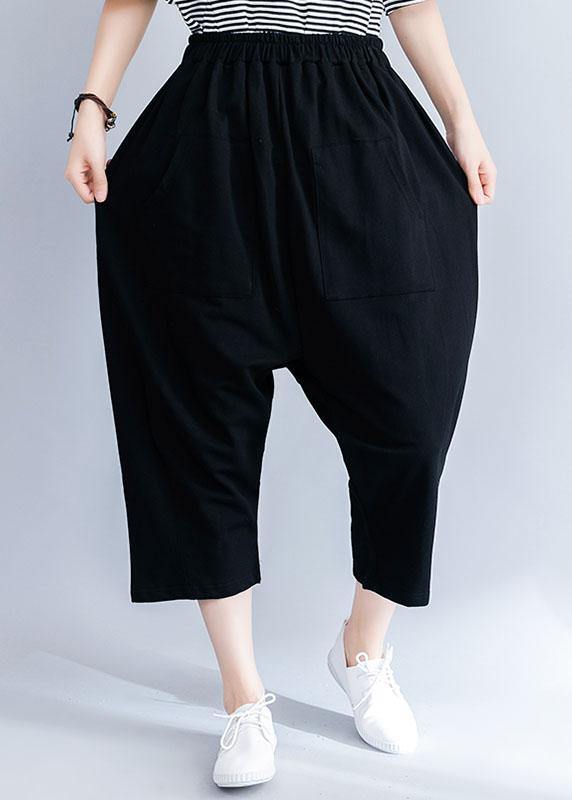 Summer New Cotton Blended Loose Pants Wild Wide Leg Pants