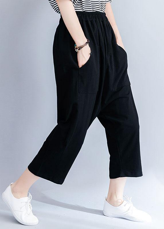 Summer New Cotton Blended Loose Pants Wild Wide Leg Pants