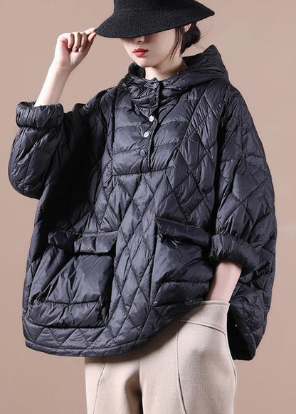 Clothing Down Jacket Hooded Red Pockets Goose Down Jacket