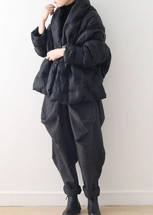 Short Loose Large Size Down Cotton Concealed Buckle Thin Cotton Padded Coat