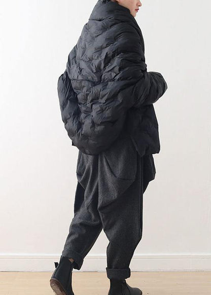 Short Loose Large Size Down Cotton Concealed Buckle Thin Cotton Padded Coat