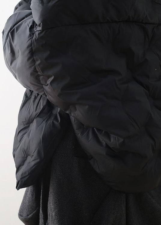 Short Loose Large Size Down Cotton Concealed Buckle Thin Cotton Padded Coat