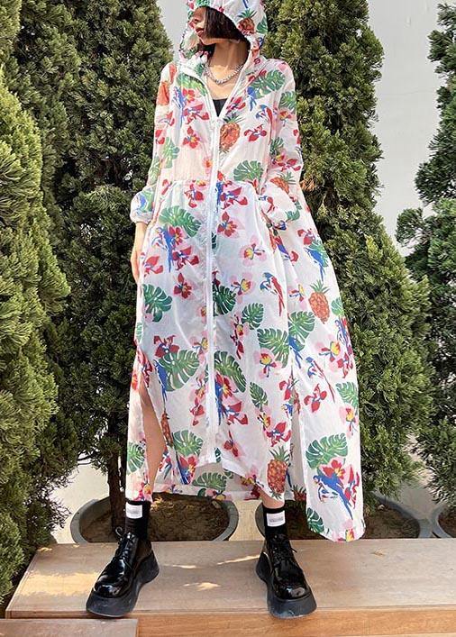 New Summer Long Print Loose Sunscreen Clothing