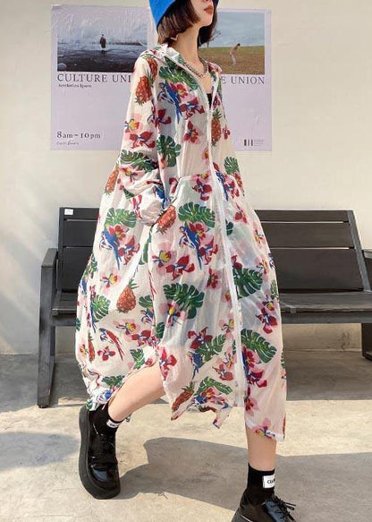 New Summer Long Print Loose Sunscreen Clothing