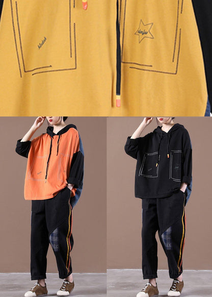 2025 New Women's Loose Large Orange Suit