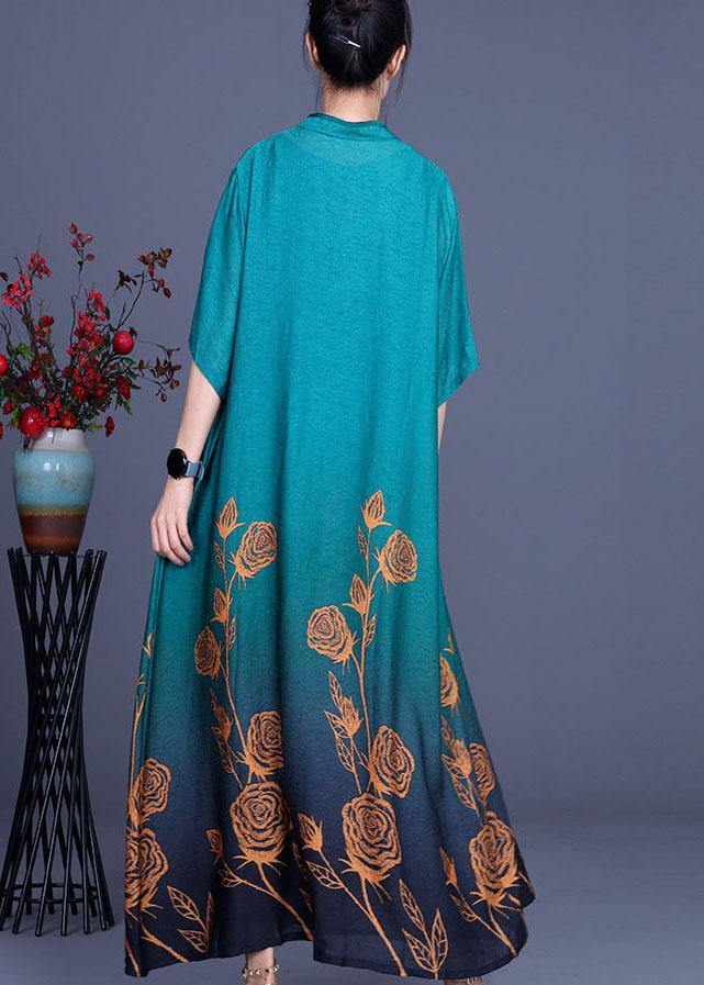 Summer Silk Wrinkle Print Cardigan + Irregular Vest Skirt Two Piece Set