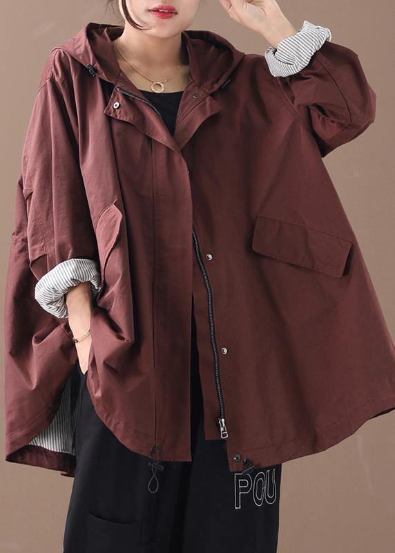 Modern Hooded Baggy Clothes for Green Silhouette Winter Outwear