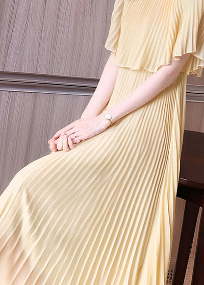 New Apricot False Two Pieces Set Dresses Summer