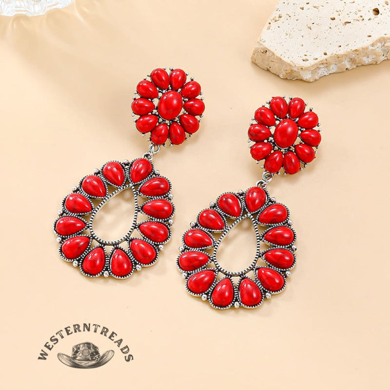 [high-quality Texture]turquoise Earrings
