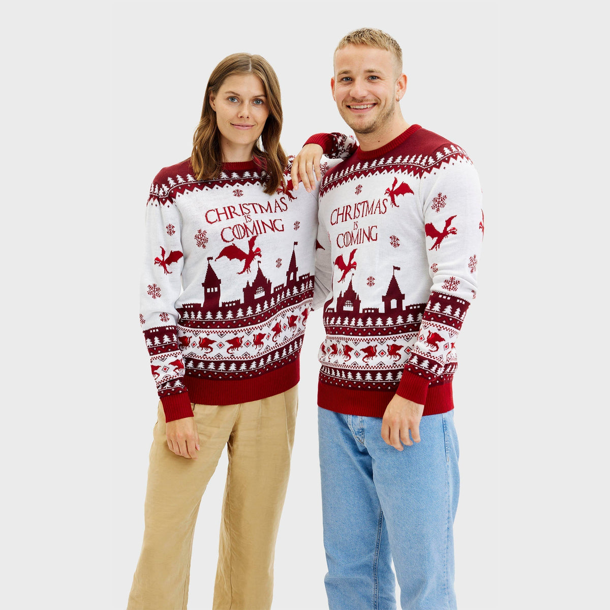 Santa Claus Is Coming Christmas Sweater Men's