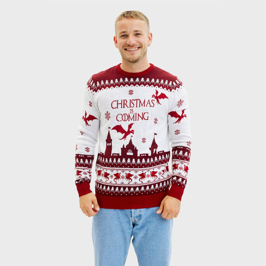 Santa Claus Is Coming Christmas Sweater Men's