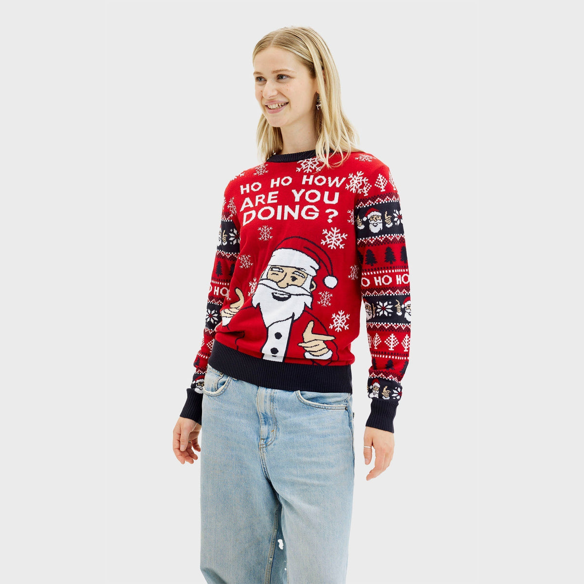 Ho Ho How Are You Christmas Sweater Women's