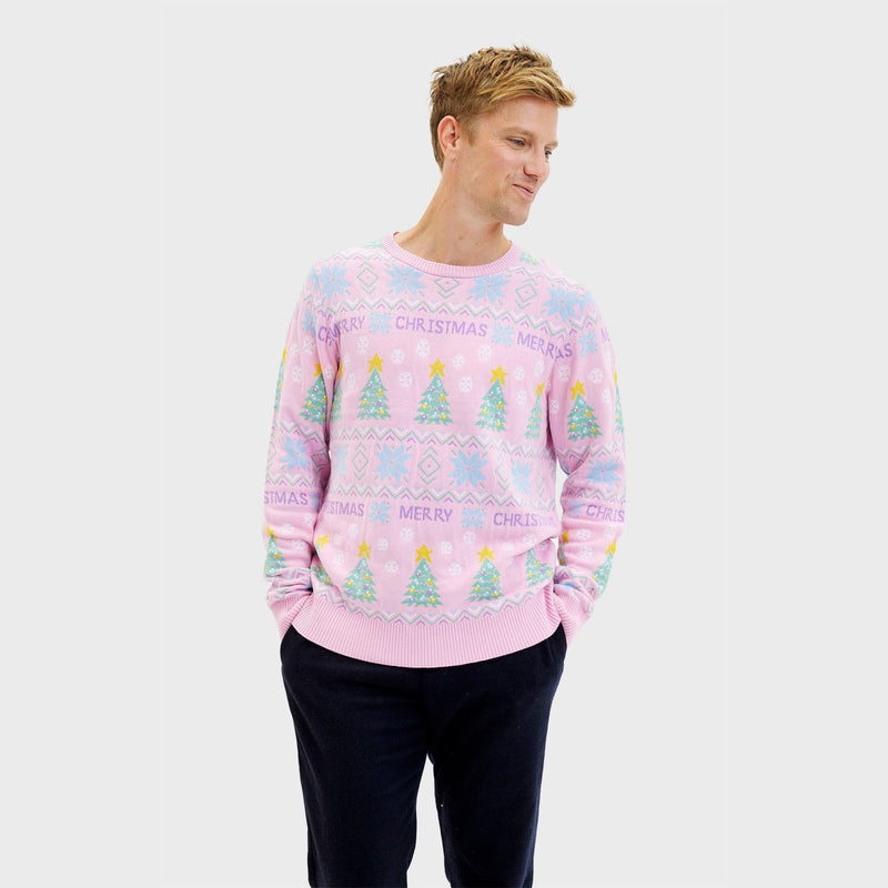 The Pink Christmas Sweater Men's