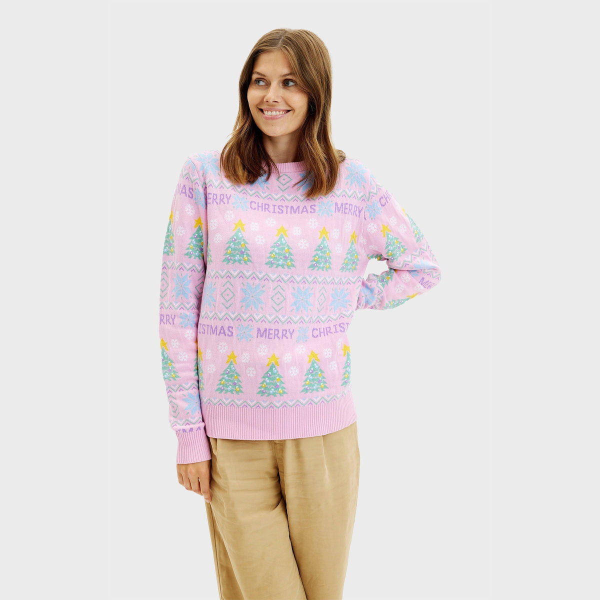 The Pink Christmas Sweater Women's