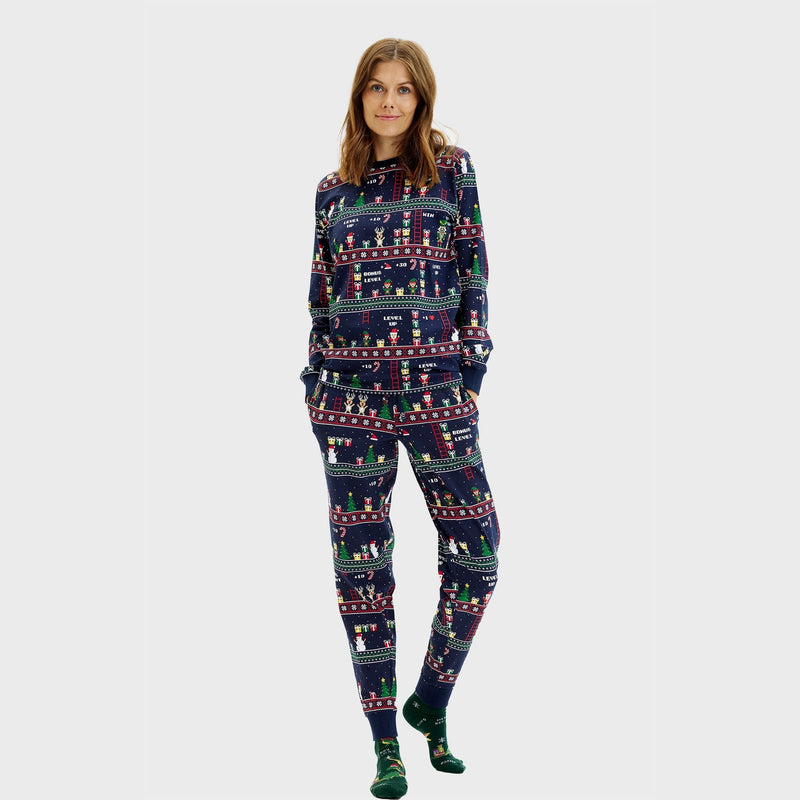 Vintage Gamer Christmas Pajamas Women's