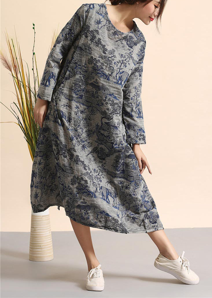 Khaki Oversized Cotton Dresses Shirt Dress Blouses