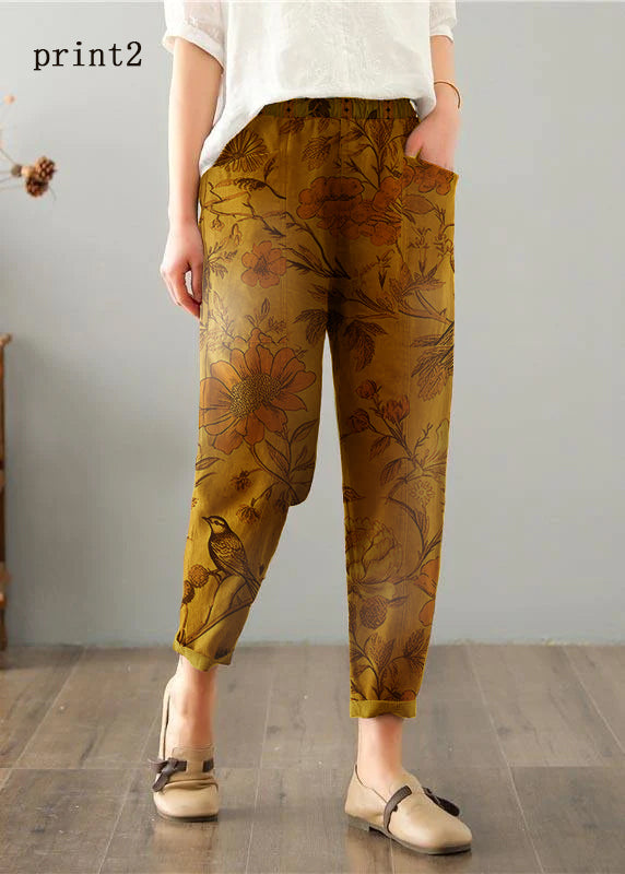 Chocolate Cotton Linen Summer Pants
