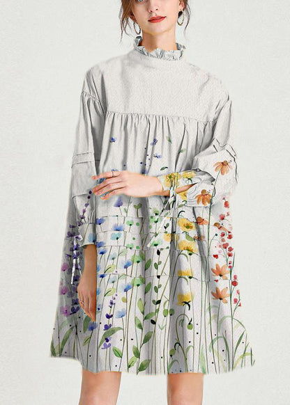 Yellow Stand Cotton Bow Spring Maxi Dresses