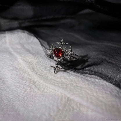 Gothic Unpredictable Stone Animal Ring