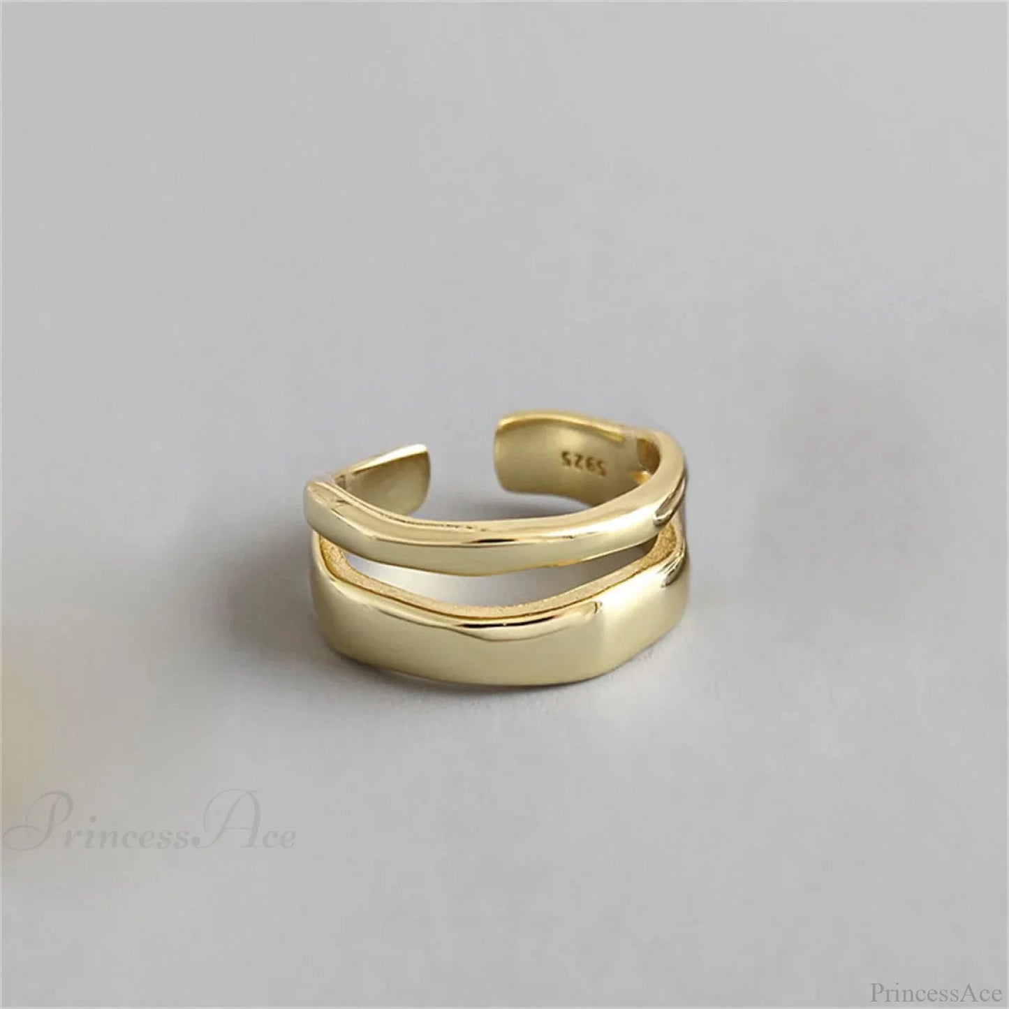 Stylish Silver Simple Gothic Ring