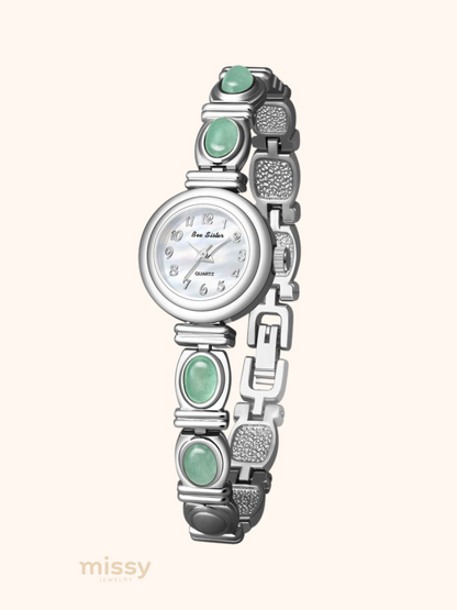 Ilyana Gemstone Link Bracelet Watch
