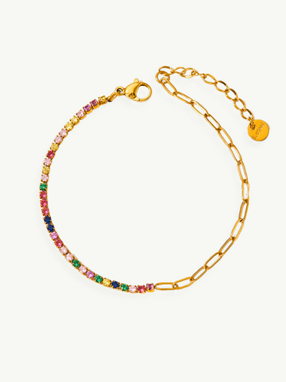 Keyara Colorful Zircon Bracelet Set