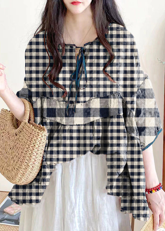 Black plaid/Ships 30 Days
