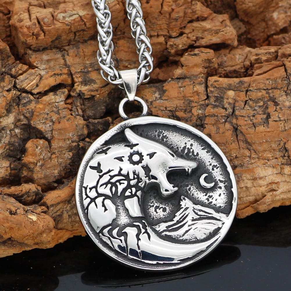 Wolf Strength Amulet Necklace