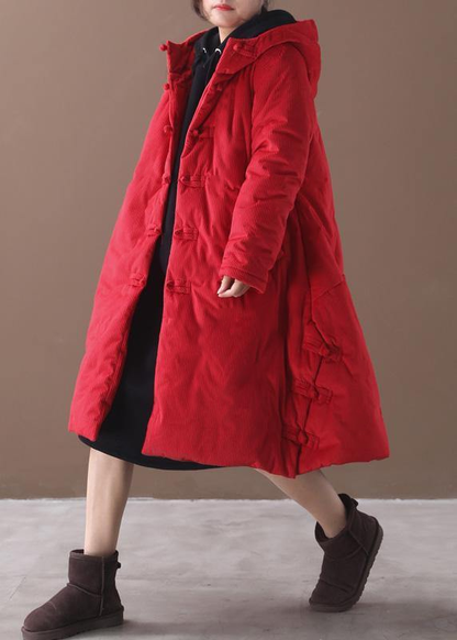 Warm Red Winter Outwear Clothing Snow Jackets Winter Hooded Coats
