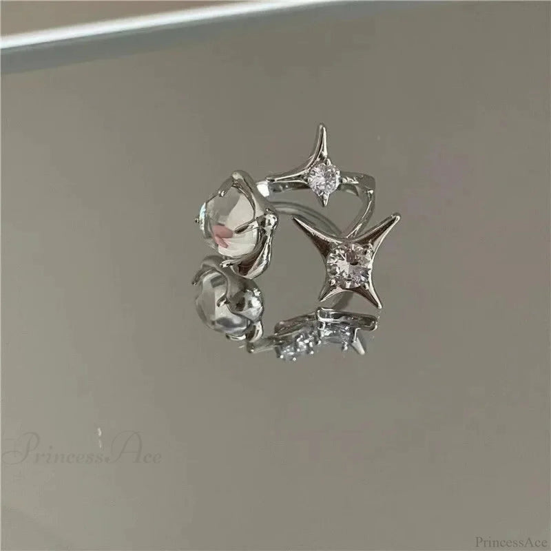 Unpredictable Cross Star Gothic Ring