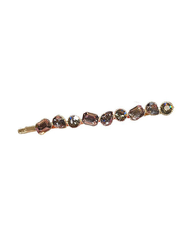 Gold Alloy Zircon Crystal Hairpin