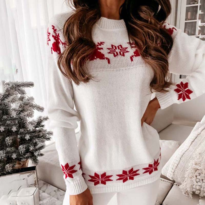 Warm Christmas Knit Sweater for Women