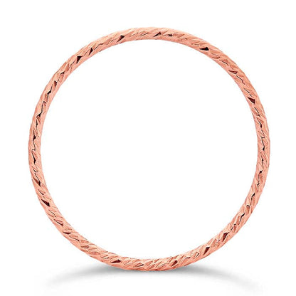 14/20 Rose Gold-filled Petite Stackable Rings, Swarovski Pearl & Sparkle Finish, Set of 3