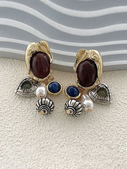 Geometric Shiny Earrings Accessories