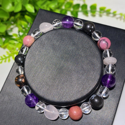 6mm-10mm Mixed Crystal Spiritual Bracelet for Healing Energy
