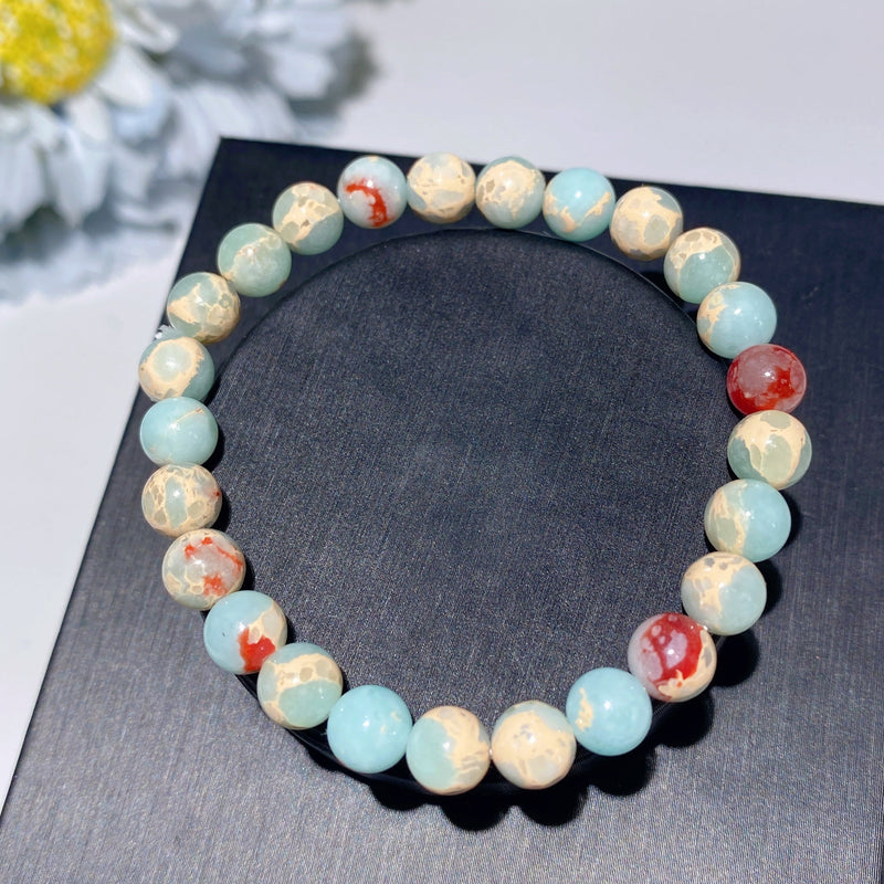 6mm Mixed Crystal Healing Bracelet for Energy Balance