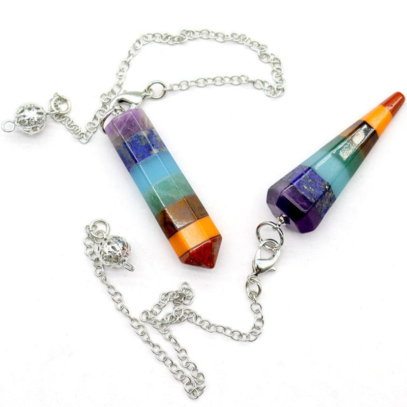 7 Chakra Energy Healing Crystal Pendulum 1.8