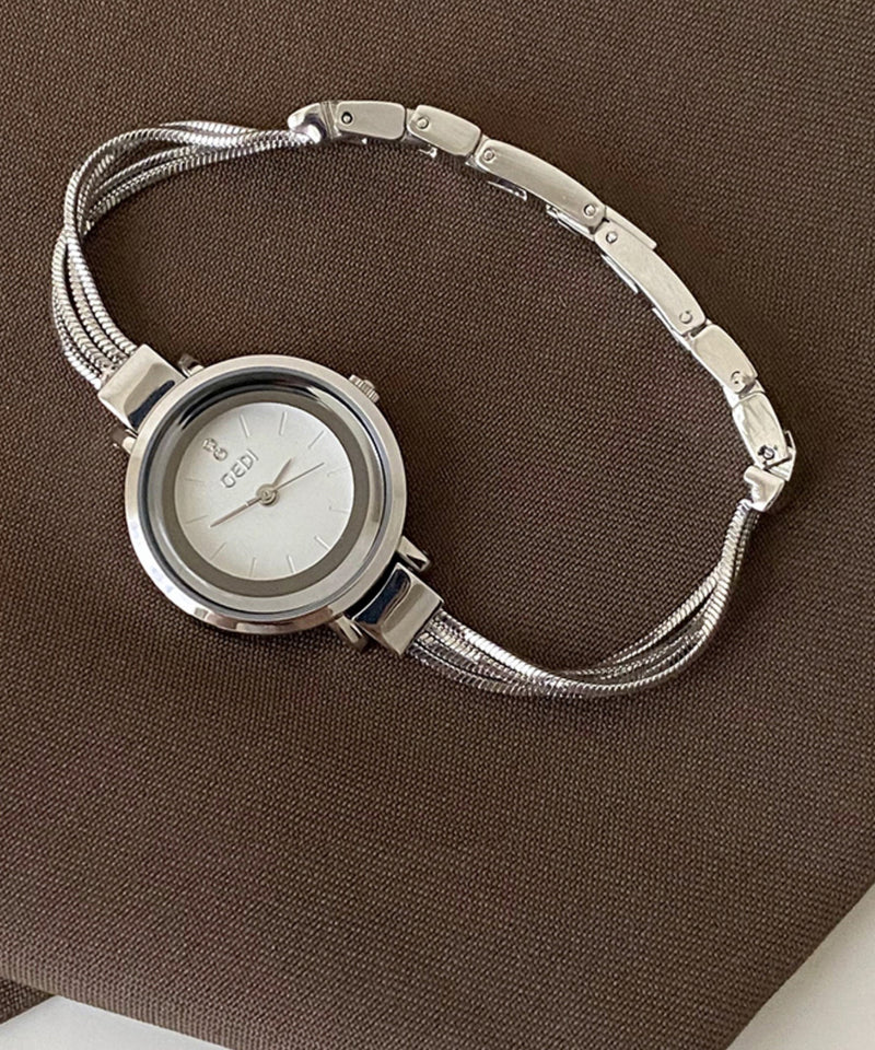 Boutique Silk Alloy Quartz Movement Tempered Glass Tassel Watches
