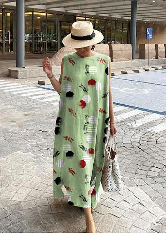 O Neck Side Open Linen Cotton Clothes Fabrics Color Texture Dress