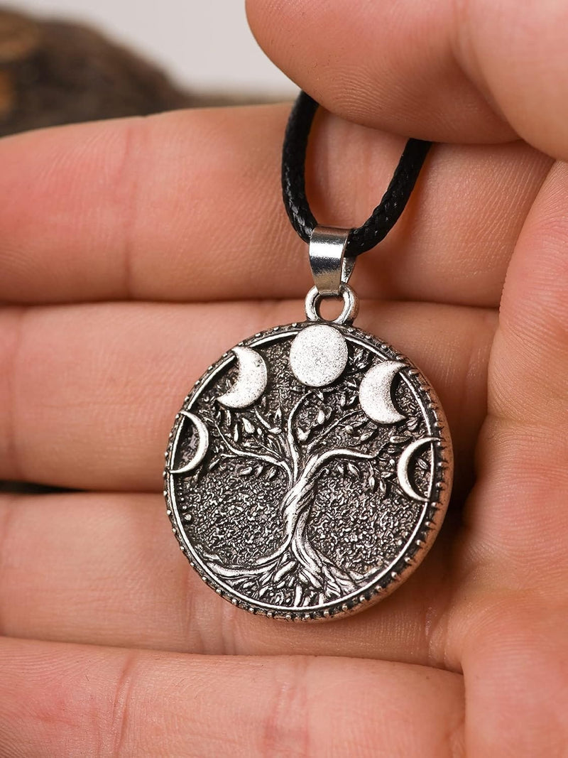 Moon Phase Tree of Life Necklace
