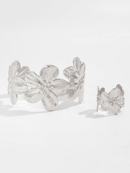 Flower Shape Geometric Bracelet Accessories Rings Accessories