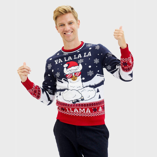 Fa La La La Llama Sweatshirt Men's