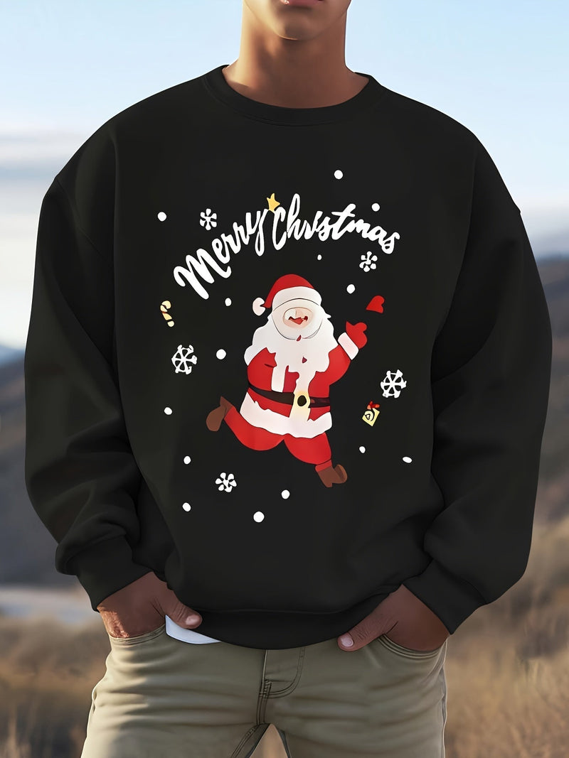 Sweatshirt with Christmas Motif Cotton Merry Christmas Design