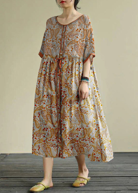 Diy White Bamboo Chiffon Long Shirts O Neck Drawstring Robe Summer Dresses