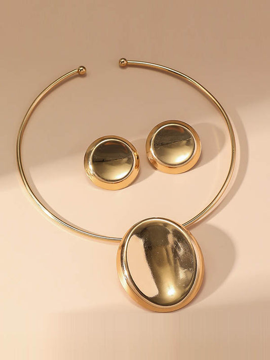 Geometric Color Earrings Accessories + Necklaces Accessories Three Pieces