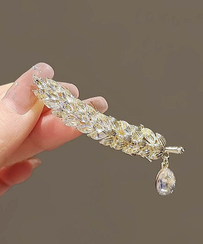 Crystal Ears of Wheat Duck Mouth Hairpin