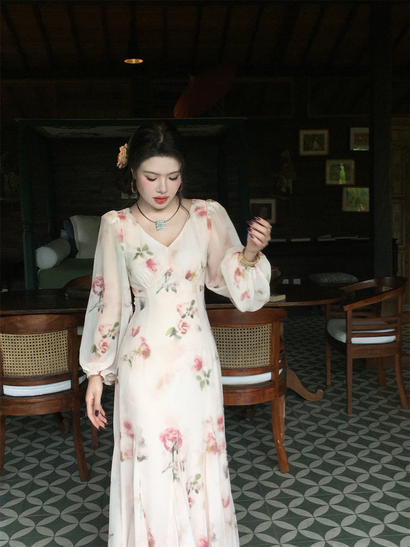 Soft Peach Mist Maxi Dress – Gentle Romantic Look for Springsummer Gunne Sax Dress